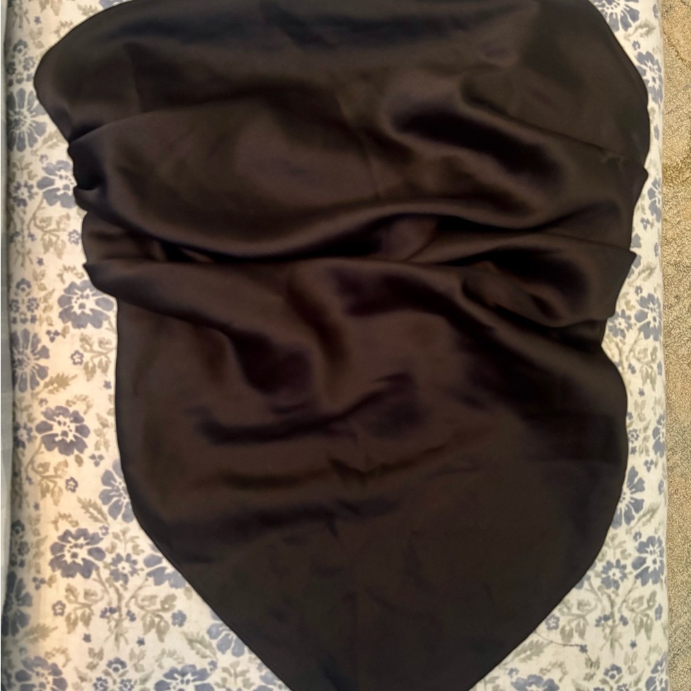 Zara Black Satin Top